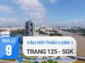 Câu hỏi thảo luận 1 trang 125 sgk Địa 9