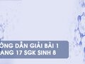Bài 1 trang 17 sgk Sinh 8