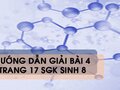 Bài 4 trang 17 sgk Sinh 8