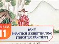 Dàn ý phân tích Lẽ ghét thương (trích Truyện Lục Vân Tiên)