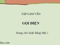 Tập làm văn: Gọi điện