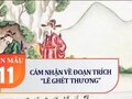 Cảm nhận về đoạn trích Lẽ ghét thương (trích Truyện Lục Vân Tiên)