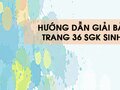 Bài 3 trang 36 sgk Sinh 8
