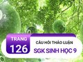 Câu hỏi thảo luận trang 126 sgk Sinh 9