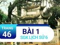 Bài 1 trang 46 SGK Lịch sử 6