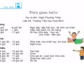 Tập đọc: Thời gian biểu