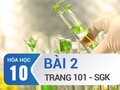 Bài 2 trang 101 SGK Hóa 10