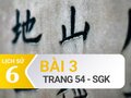 Bài 3 trang 54 SGK Lịch sử 6