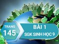 Bài 1 trang 145 sgk sinh 9