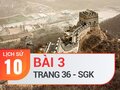 Bài 3 trang 36 SGK Lịch sử 10