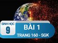Bài 1 trang 160 sgk sinh 9