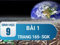 Bài 1 trang 165 sgk sinh 9