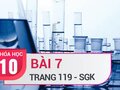 Bài 7 trang 119 SGK Hóa 10