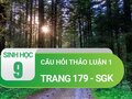 Câu hỏi thảo luận 1 trang 179 sgk Sinh 9