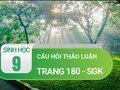 Câu hỏi thảo luận trang 180 sgk Sinh 9