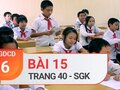Bài 15 trang 40 SGK GDCD 6