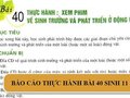 Thực hành Xem phim về sinh trưởng và phát triển ở động vật