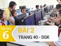 Bài 2 trang 40 SGK Tin học 6