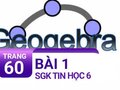 Giải bài 1 trang 60 SGK Tin học 6