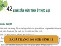 Bài 5 trang 166 SGK Sinh 11