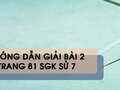 Bài 2 trang 81 SGK Sử 7