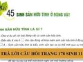 Câu hỏi trang 178 SGK Sinh học 11