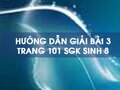 Bài 3 trang 101 sgk Sinh 8