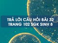 Câu hỏi bài 32 trang 102 sgk Sinh 8