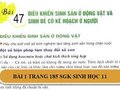 Bài 1 trang 185 SGK Sinh học 11