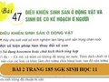 Bài 2 trang 185 SGK Sinh học 11