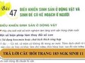 Câu hỏi trang 183 SGK Sinh học 11