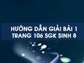 Bài 1 trang 106 sgk Sinh 8