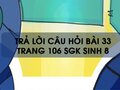 Câu hỏi bài 33 trang 105 sgk Sinh 8