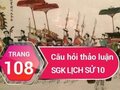 Câu hỏi thảo luận trang 108 SGK Lịch sử 10