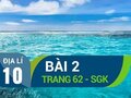 Bài 2 trang 62 SGK Địa lí 10