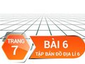 Bài 6 trang 7 Tập bản đồ Địa lí 6