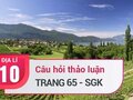 Câu hỏi thảo luận trang 65 SGK Địa lí 10