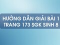 Bài 1 trang 173 sgk Sinh 8