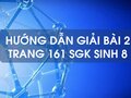 Bài 2 trang 161 sgk Sinh 8