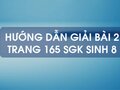Bài 2 trang 165 sgk Sinh 8