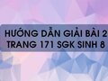 Bài 2 trang 171 sgk Sinh 8