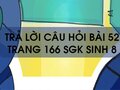 Câu hỏi bài 52 trang 166 sgk Sinh 8