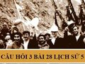 Câu 3 trang 62 Lịch Sử 5