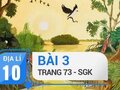 Bài 3 trang 73 SGK Địa lí 10