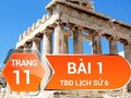 Bài 1 trang 11 Tập bản đồ Lịch sử 6