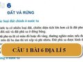 Câu 1 trang 81 Địa Lí 5