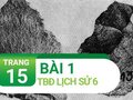 Bài 1 trang 15 Tập bản đồ Lịch sử 6