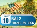 Bài 2 trang 169 SGK Lịch sử 10
