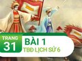 Bài 1 trang 31 Tập bản đồ Lịch sử 6