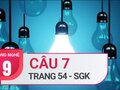 Câu 7 trang 54 SGK Công nghệ 9